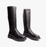 Hush Puppies ROWAN Womens Long Boots Black