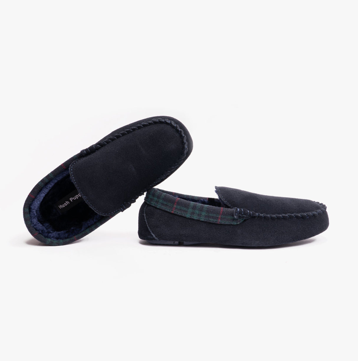 Hush Puppies ANDREAS Classic Mens Slippers Navy