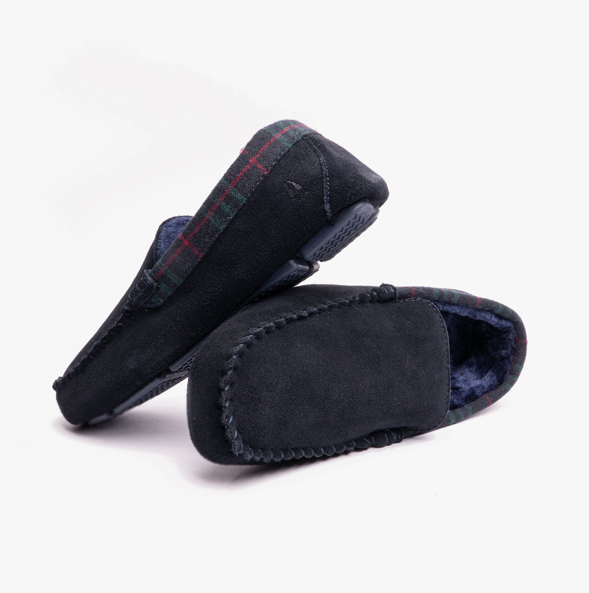 Hush Puppies ANDREAS Classic Mens Slippers Navy