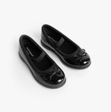 Hush Puppies BETTY PATENT JNR Girls Shoes Black