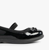 Hush Puppies BETTY PATENT JNR Girls Shoes Black