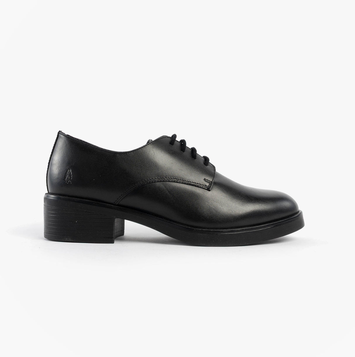 Hush Puppies ANASTASIA Girls Leather School Shoes Black