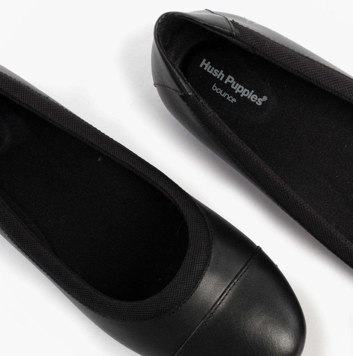 Hush Puppies EMMA Girls Leather School Shoes Black