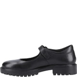 Hush Puppies AURORA Girls Leather School Shoes Black