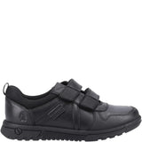 Hush Puppies SPENCER Boys Leather School Shoes Black