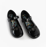 Hush Puppies CHRISTINA PATENT JUNIOR Girls Shoes Black