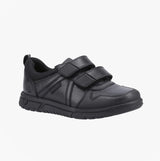 Hush Puppies SPENCER Boys Leather School Shoes Black