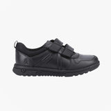 Hush Puppies SPENCER Boys Leather School Shoes Black