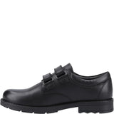 Hush Puppies BARRY Boys Leather School Shoes Black