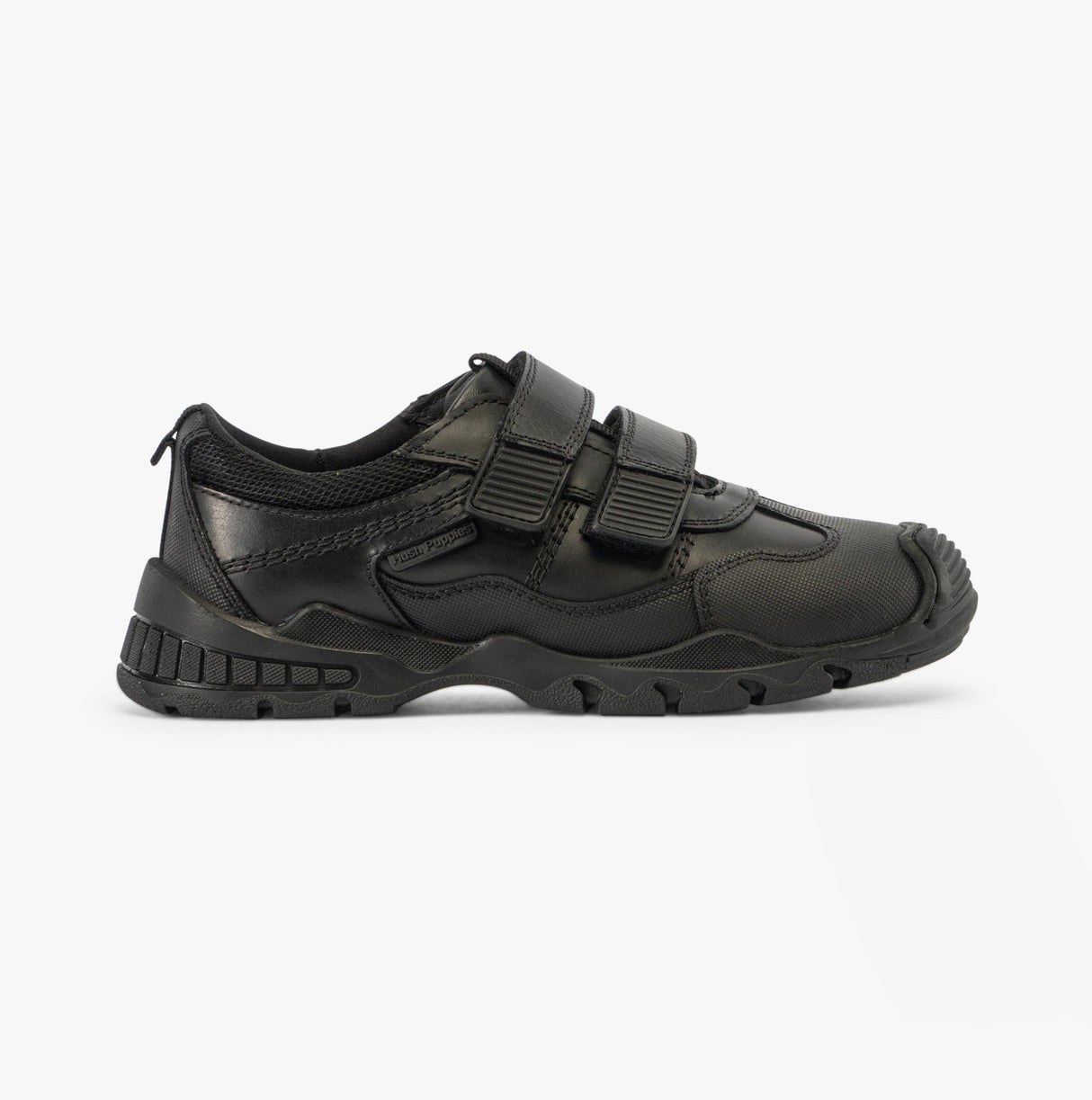 Hush Puppies TROY Boys School Shoes Black