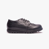FELICITY JUNIOR Girls Leather Oxford Shoes Black