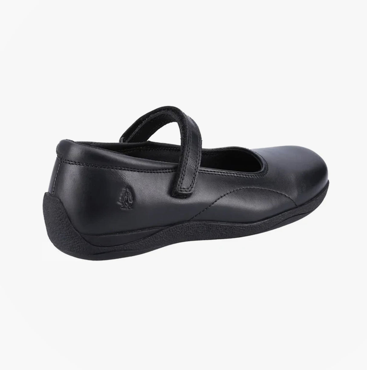 Hush Puppies ARIA Girls Leather School Shoes Black