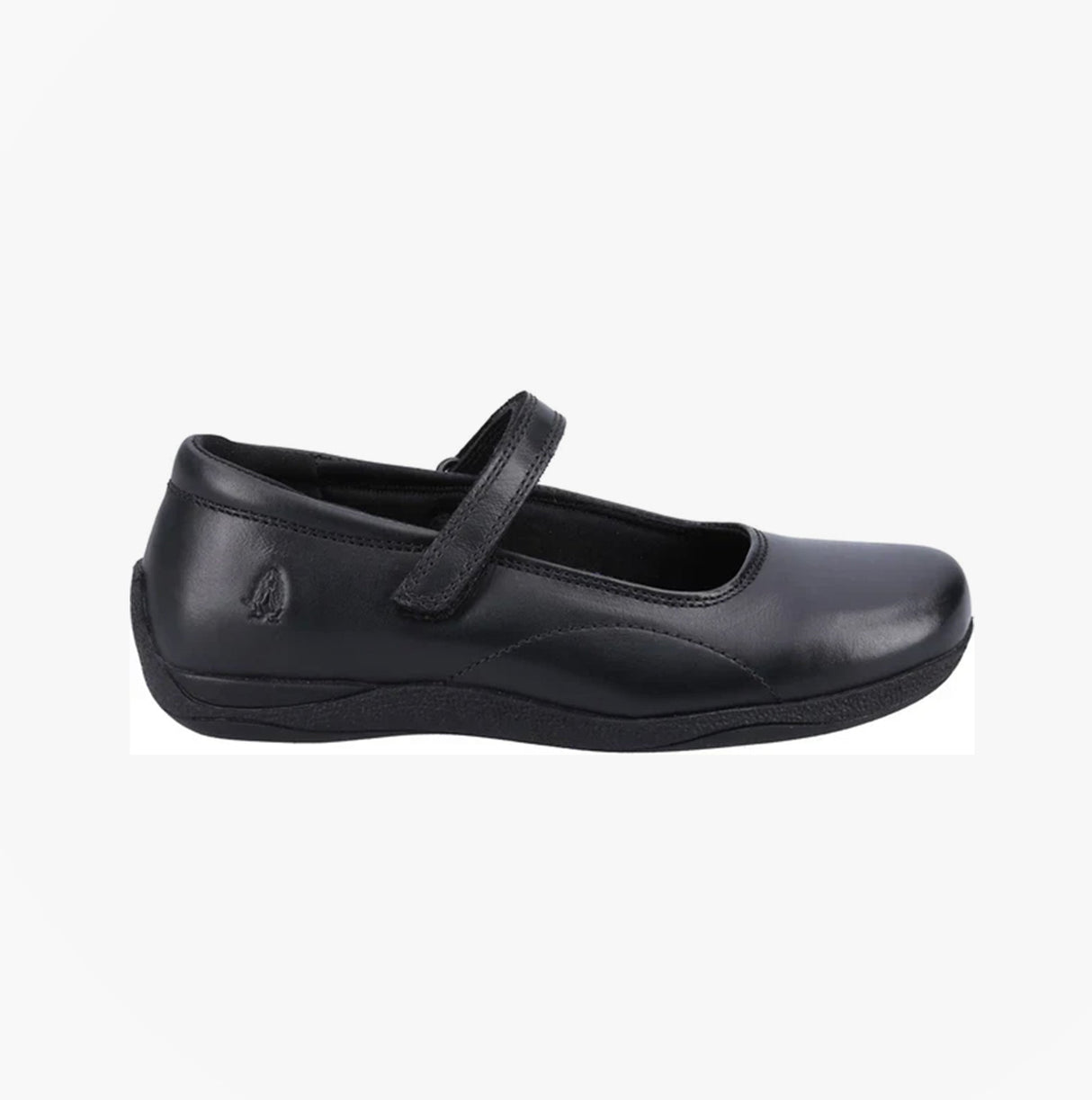 Hush Puppies ARIA Girls Leather School Shoes Black