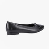Hush Puppies EVIE Girls Leather School Shoes Black
