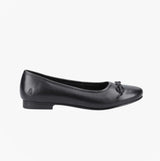 Hush Puppies EVIE Girls Leather School Shoes Black