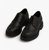Hush Puppies MAXINE Girls Leather School Shoes Black