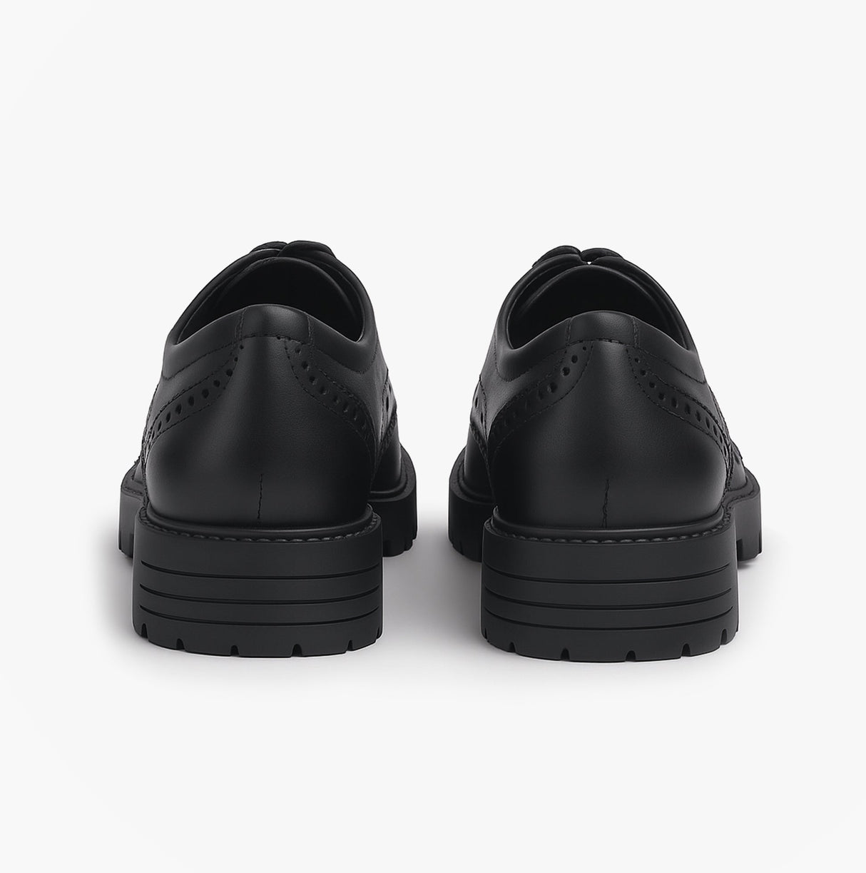 Hush Puppies MAXINE Girls Leather School Shoes Black