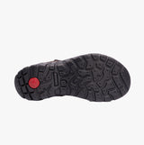 IMAC LUCAS Mens Leather Padded Sports Sandals Brown