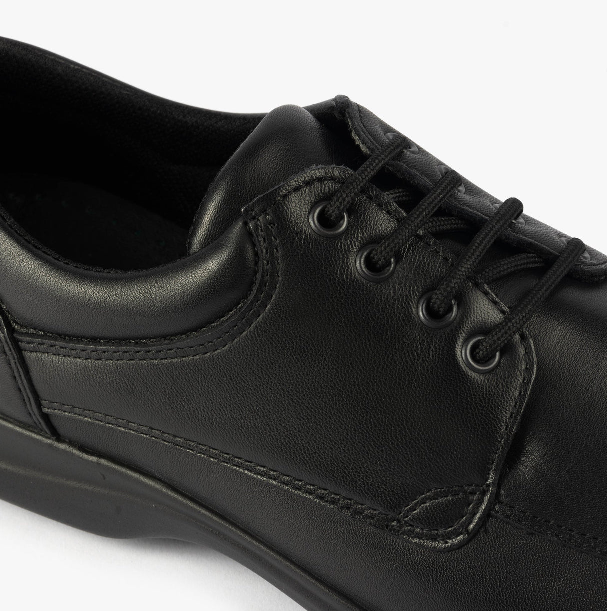 IMAC MILLER Mens Leather Apron Shoes Black