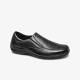 IMAC FINLAY Mens Leather Twin Gusset Loafers Black