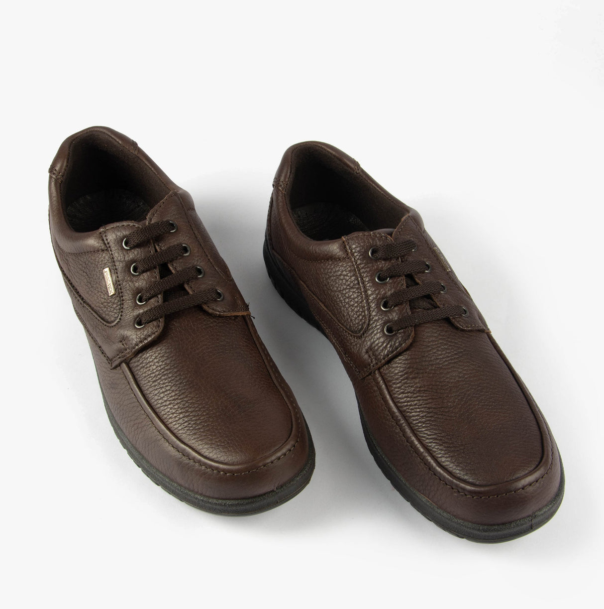 IMAC LENNIE Mens Grain Leather Apron Shoes Brown