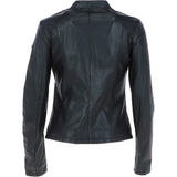 Women's Biker Leather Jacket | Black
