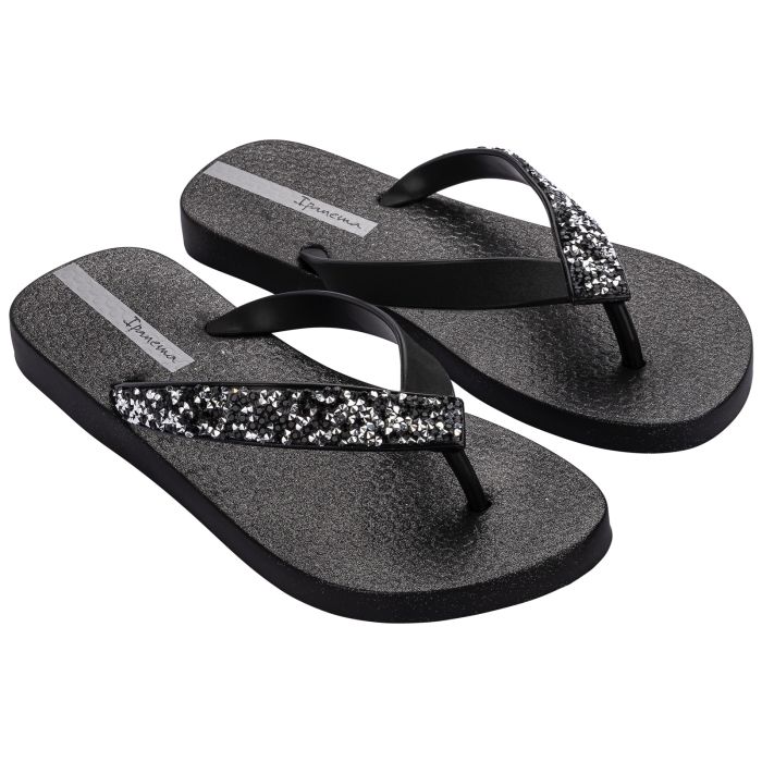 Ipanema GLAM SPECIAL Womens Flip Flops Black Crystal