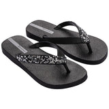 Ipanema GLAM SPECIAL Womens Flip Flops Black Crystal