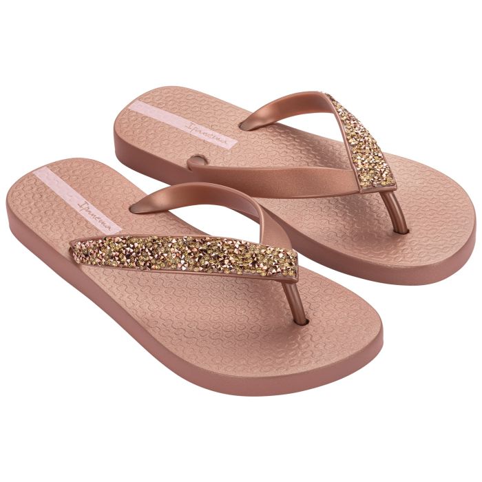 Ipanema GLAM SPECIAL Womens Flip Flops Rose Gold Crystal