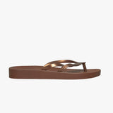 Ipanema BOSSA SOFT Womens Platform Vegan Flip-Flops Bronze