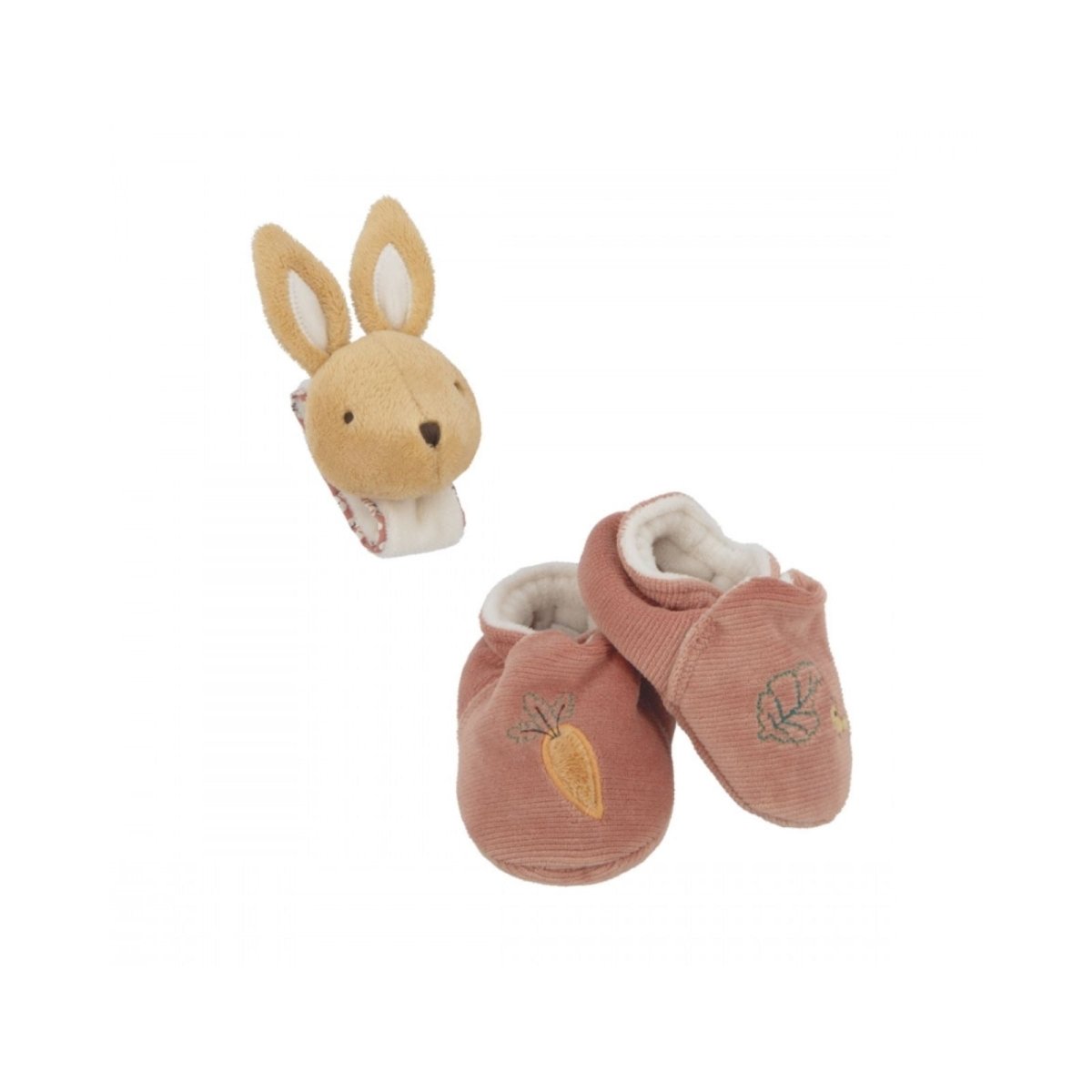 Kaloo Rattle & Slippers - Rabbit