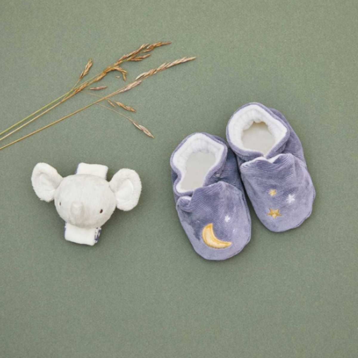 Kaloo Rattle & Slippers - Elephant