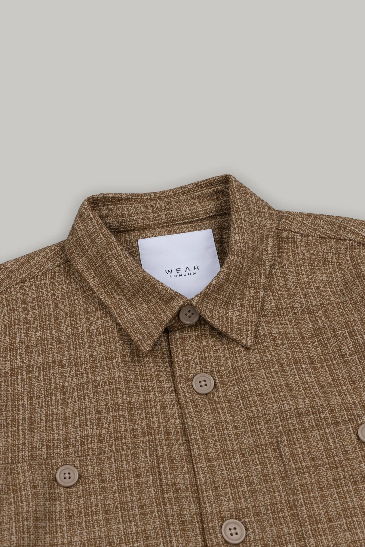 J Neo Cotton Overshirt Stone & Grey