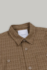 J Neo Cotton Overshirt Stone & Grey