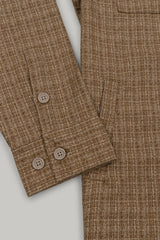 J Neo Cotton Overshirt Stone & Grey