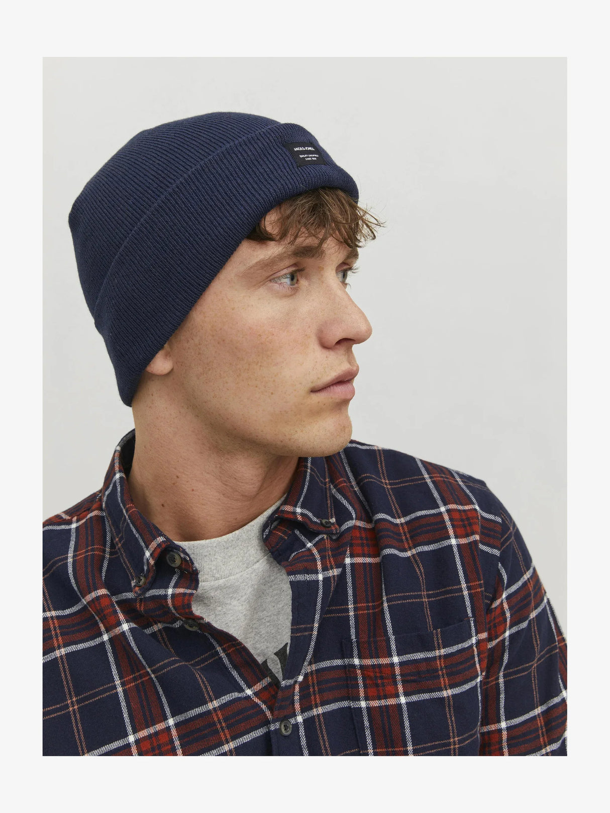 Jack & Jones DNA Mens Beanie Navy Blazer