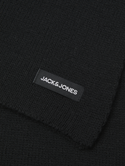 Jack & Jones DNA Mens Hat & Scarf Black