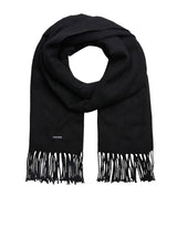 Jack & Jones SOLID WOVEN Mens Scarf Black