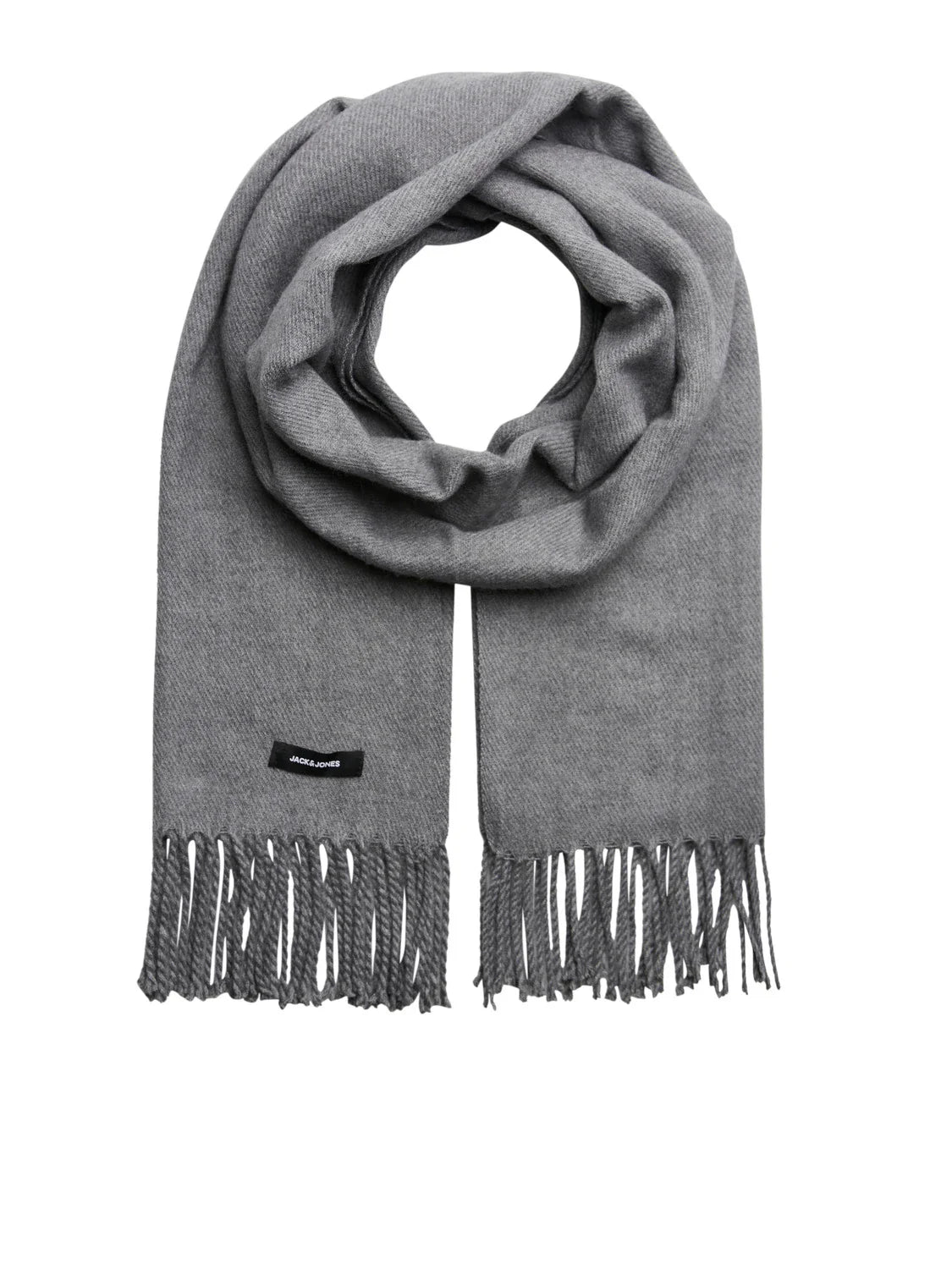 Jack & Jones SOLID WOVEN Mens Scarf Grey Melange