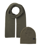 Jack & Jones JOLLY KNIT Mens Scarf & Beanie Giftset Sea Turtle