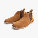 Jack & Jones BRAVO SUEDE Mens Chelsea Boots Cognac