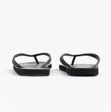 Jack & Jones LOGO PALM PRINT Mens Flip-Flops Anthracite