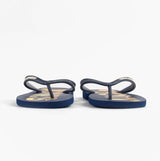 Jack & Jones LOGO PALM PRINT Mens Flip-Flops Medieval Blue