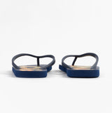 Jack & Jones LOGO PALM PRINT Mens Flip-Flops Medieval Blue