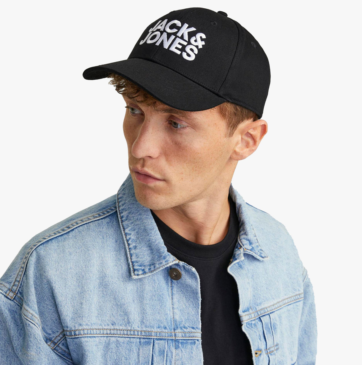 Jack & Jones GALL Mens Baseball Cap Black