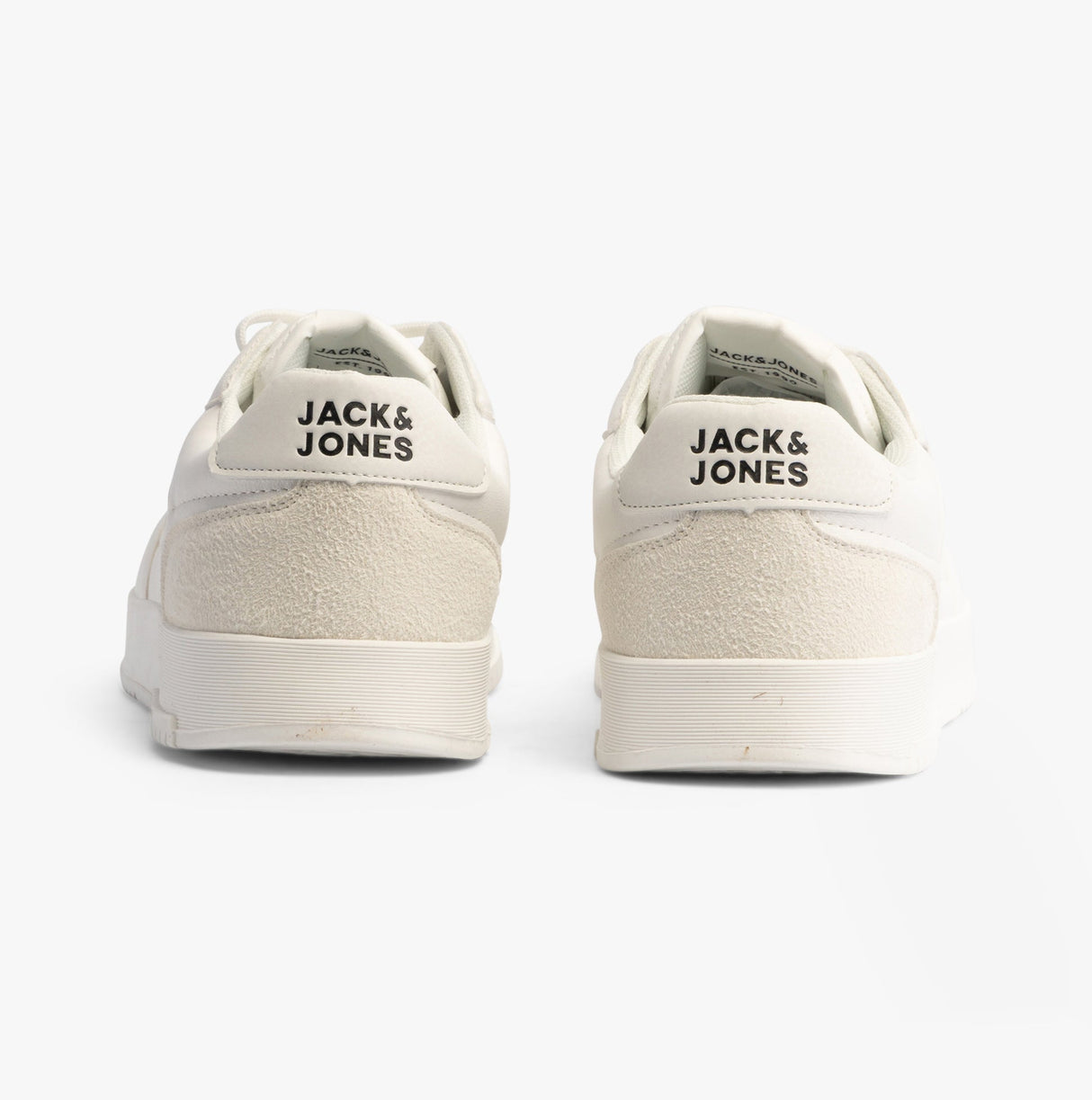 Jack & Jones EALING PU Mens Trainers White/White