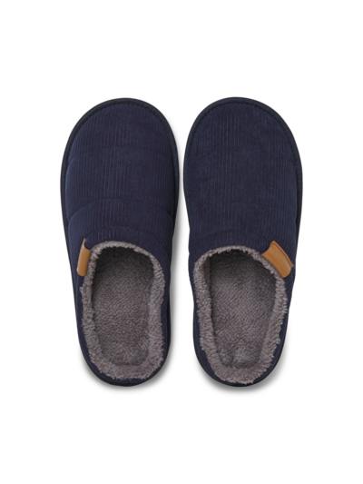 Jack & Jones CORDIE Mens Mule Slippers Navy Blazer