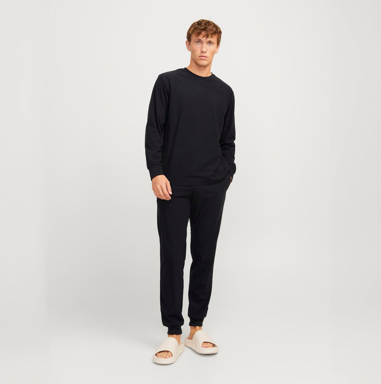 Jack & Jones SOLID LOUNGE Set Mens Black