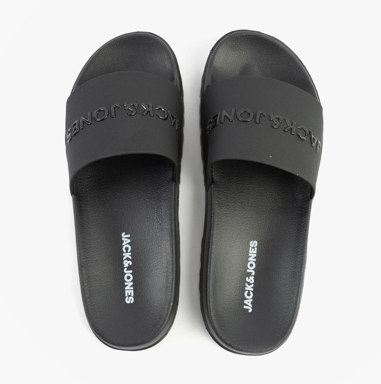 Jack & Jones DENNIS Mens Sliders Anthracite