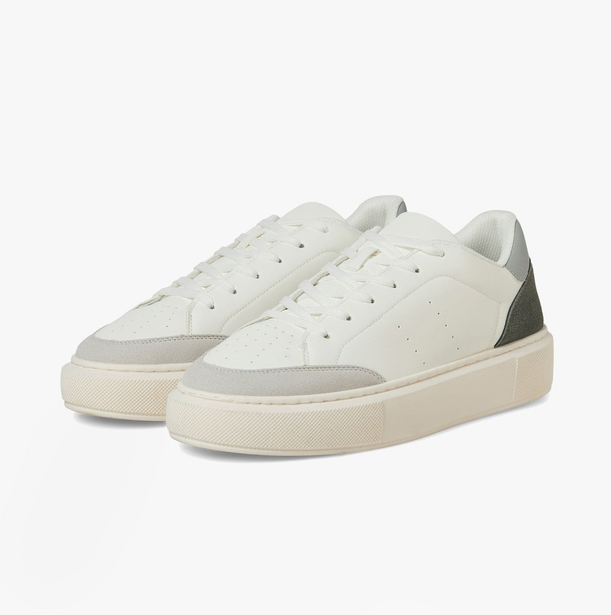 Jack & Jones ASPIRE COURT Mens Trainers White Vapour Blue/Castlerock